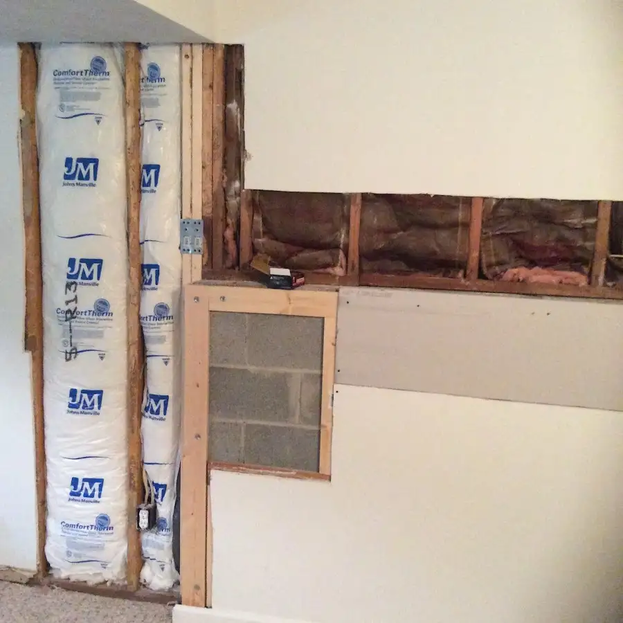 Wall insulation replacement during Structural Drying in Cherry Valley